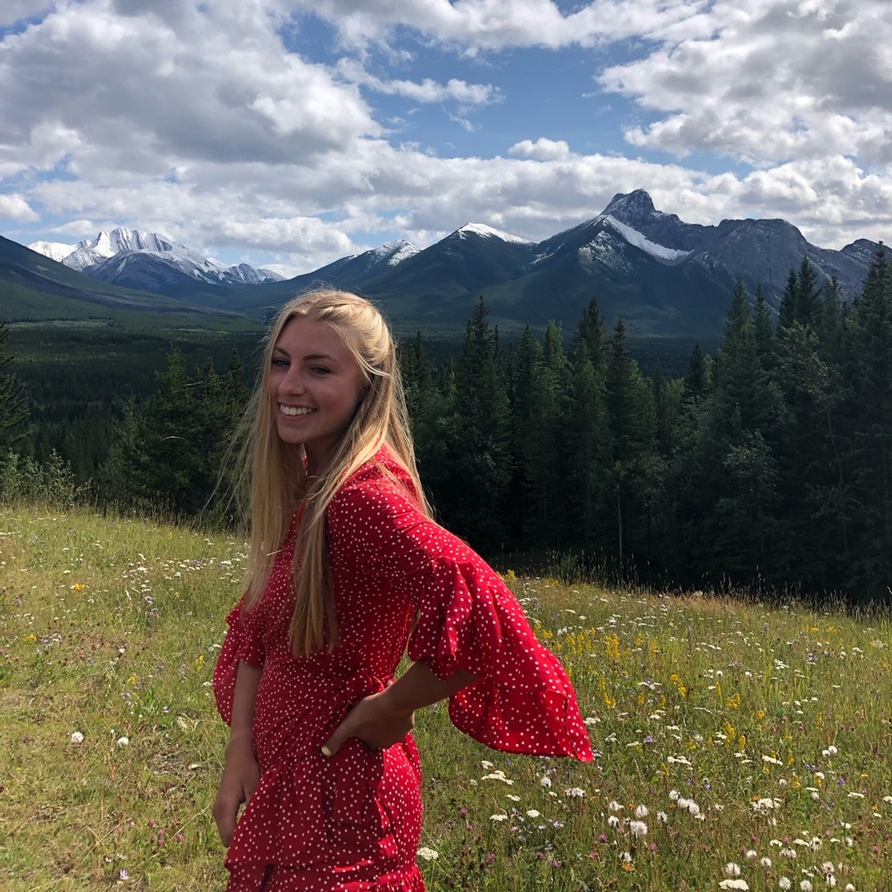 Lulus Red Polka Dot Dress